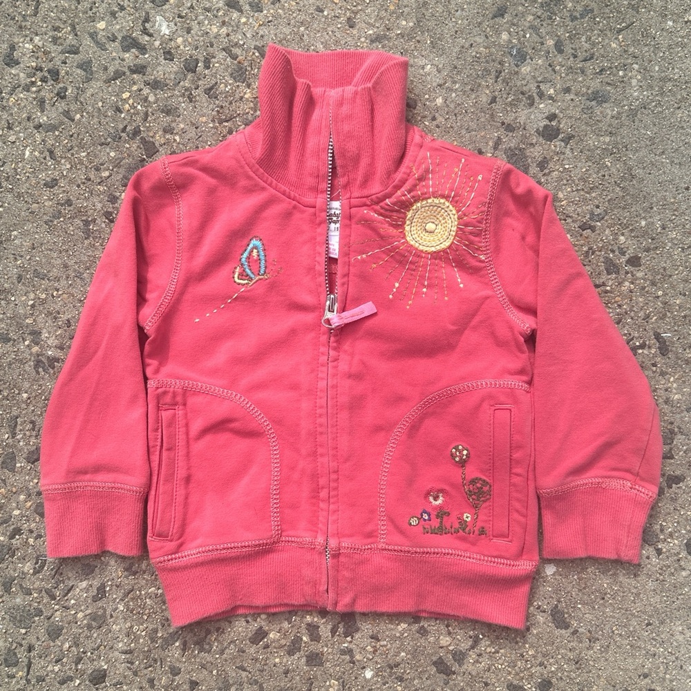Kids GAP Pink Embroidered Toddler Jacket